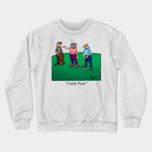 Funny Spectickles Golf Cartoon Crewneck Sweatshirt